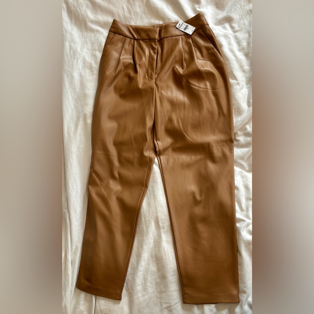 NWT Express vegan leather trousers
